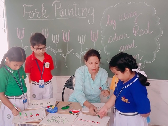 Fork Painting Activity